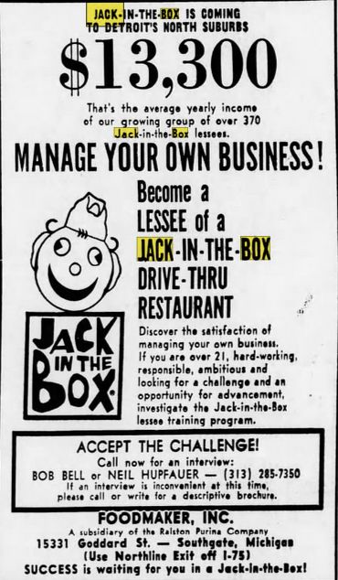 Jack-In-The-Box (Jack In The Box) - June 1969 - Trying To Get Up And Running In Michigan
